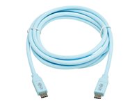 Tripp Lite Safe-IT Thunderbolt 3 / USB 2.0 USB Type-C kabel 1.8m Blå