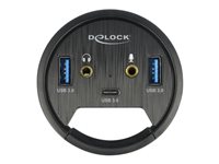 DeLock In-Desk Hub Hub 3 porte USB