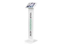 Compulocks iPad Air M2 & M3 11", Apex Enclosure Brandable Floor Stand - White mounting kit - for tablet - brandable - white