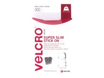 5030610602122 - VELCRO® VEL-EC60212 Klettelipse zum Aufkleben Haft- und Flauschteil (L x B) 35 mm x 12 mm Weiß 18 St
