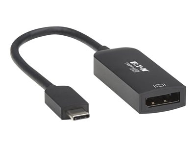 Eaton Tripp Lite Series USB C to DisplayPort Adapter Cable (M/F) with Equalizer, 8K UHD, HDR, DP 1.4, Black, 6 in. (15.24 cm)