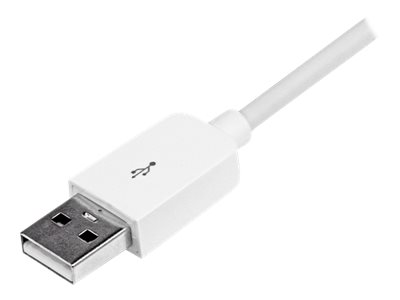 2 m USB till Lightning-kabel - Lång iPhone/iPad/iPod-laddningskabel -  Lightning till USB-kabel - Apple MFi-certifierad - Vit