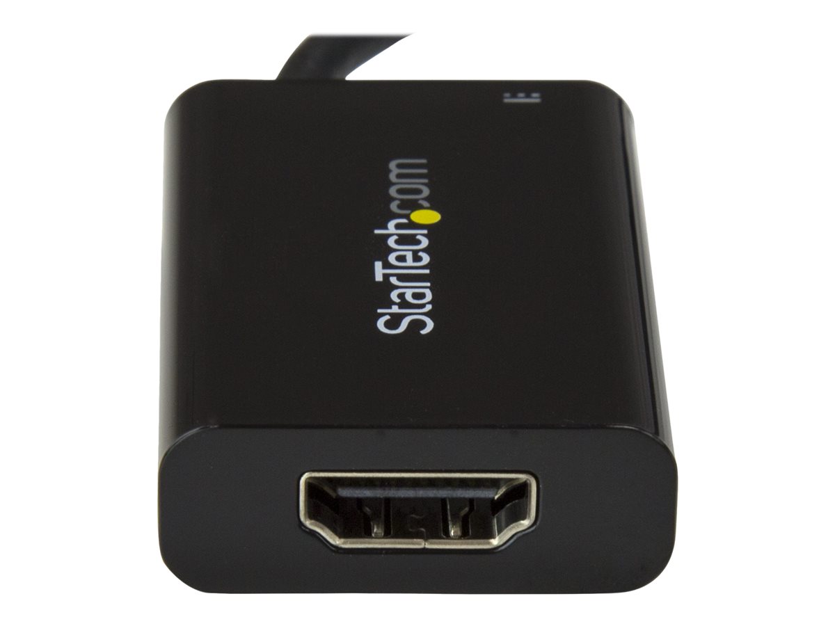 StarTech.com USB C to HDMI 2.0 Adapter with Power Delivery, 4K 60Hz USB Type-C to HDMI Display/Monitor Video Converter, 60W PD Pass-Through Charging Port, Thunderbolt 3 Compatible, Black - USB-C Display Adapter (CDP2HDUCP) - video adaptér - HDMI / USB – foto 2