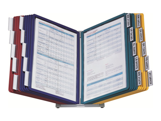 Durable Vario Table Display Panel System For A4 Yellow Red Green Dark Blue