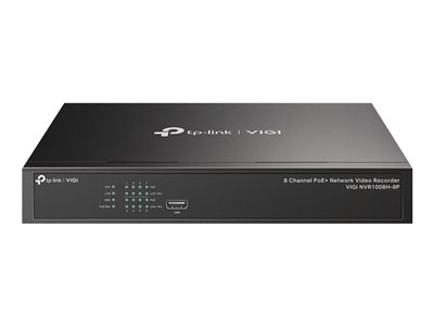 NVR 8 canaux 8 RJ45 PoE+ 53W HDMI 4K H265 1 HDD AI