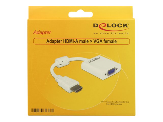 Delock Adapter HDMI-A male > VGA female – foto 2