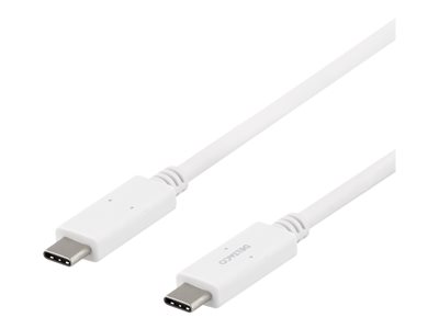 DELTACO USBC-1502M - USB typ C-kabel - USB-C till USB-C - 1 m