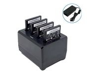 Unitech - Berceau de chargement de la batterie de l'ordinateur de poche - PSU uniquement - connecteurs de sortie : 4 