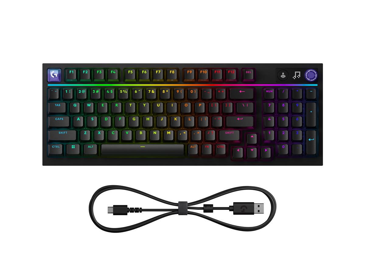 Logitech G G316 X 98 - klávesnice - 98% full size - QWERTZ - česká/slovenská - černá Vstupní zařízení – foto 5