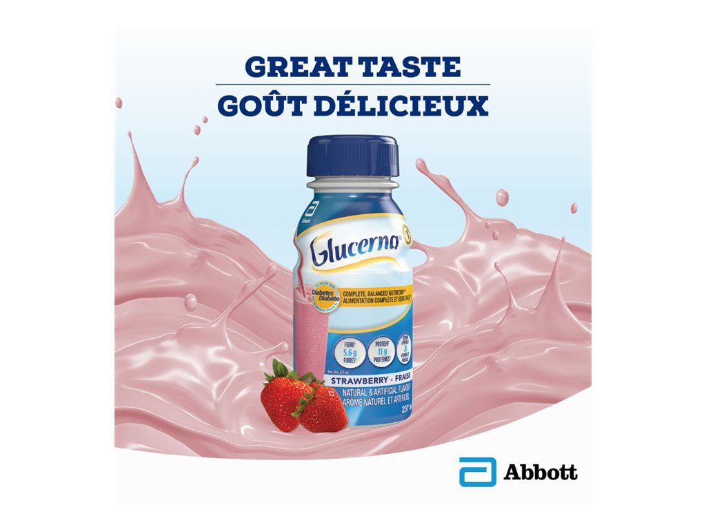 Glucerna Strawberry Nutritional Drink - 6 x 237ml