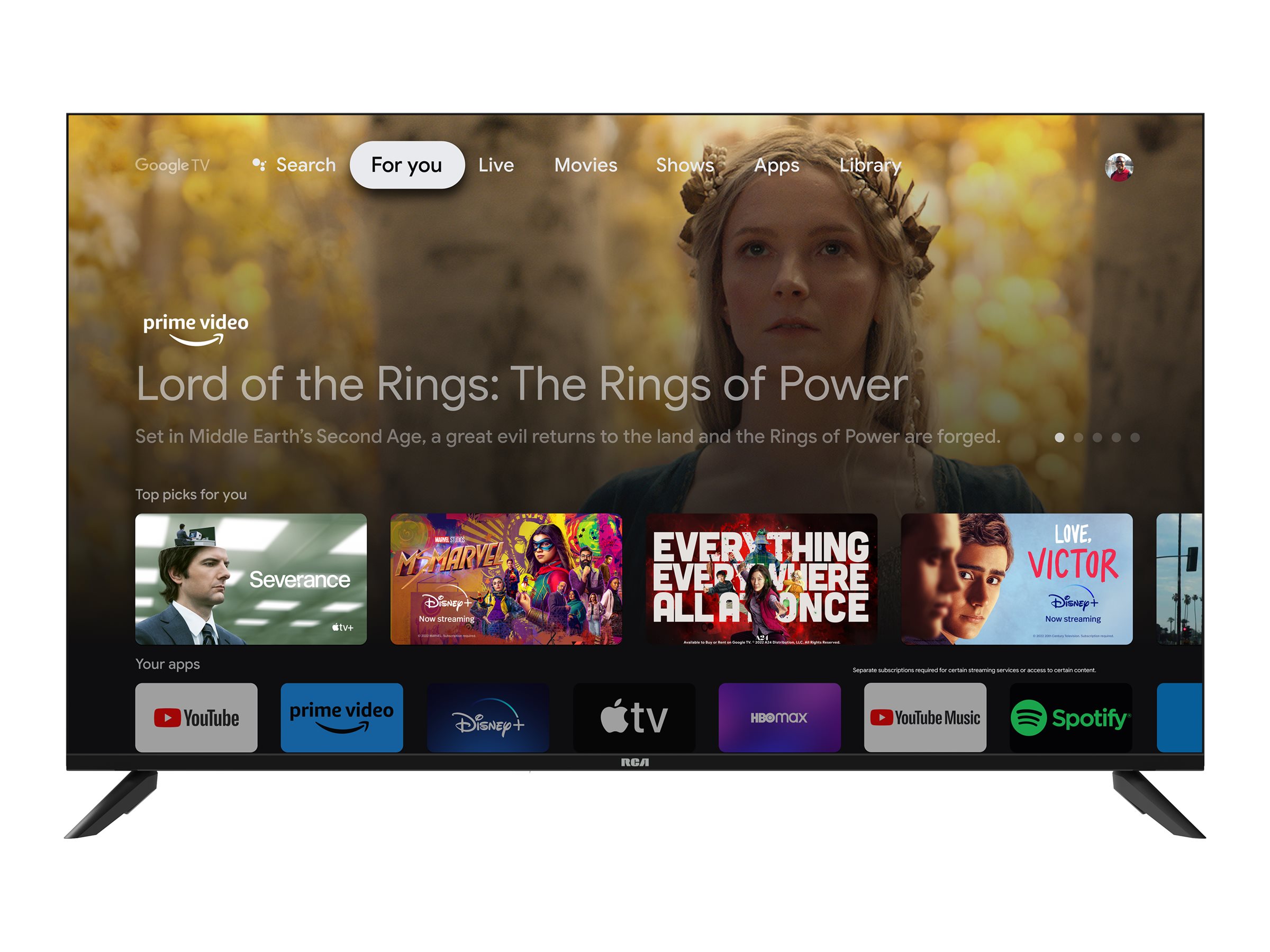 RCA 55-in LED 4K UHD Smart TV with Android - RTGU5570