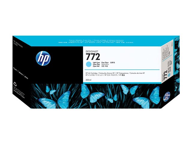 HP 772 300-ML LIGHT-CYAN INK