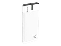 Tracer EnerGo Powerbank 10000mAh 2xUSB-A 2.0 1xUSB-C Sort Hvid