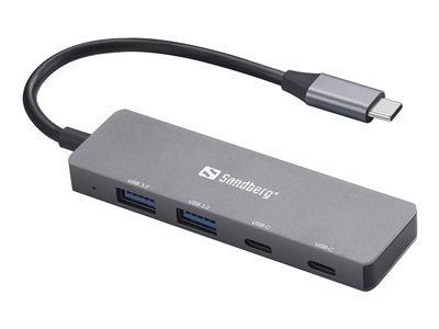 SANDBERG USB-C to 2xUSB-A + 2xUSB-C Hub - 136-50