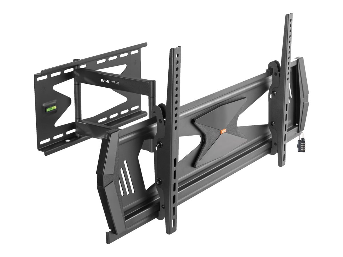 Tripp Lite Heavy-Duty Full-Motion Security TV Wall Mount for 37" to 80", Flat or Curved, UL Certified