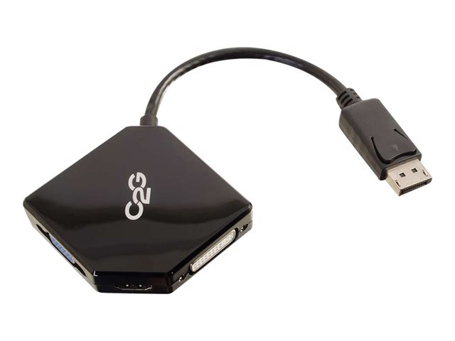 C2G DisplayPort to HDMI, VGA, DVI Adapter Converter - M/F - nástroj pro převod videa - černá – foto 6