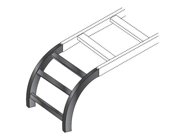 Lbd Rack LADDER RACK CBL RAD SECT 12INW X .21L BK | www.shi.com