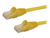 StarTech.com 2ft CAT6 Ethernet Cable, 10 Gigabit Snagless RJ45 650MHz 100W PoE Patch Cord, CAT 6 10GbE UTP Network Cable w/Strain Relief, Yellow, Fluke Tested/Wiring is UL Certified/TIA - Category 6 - 24AWG (N6PATCH2YL)