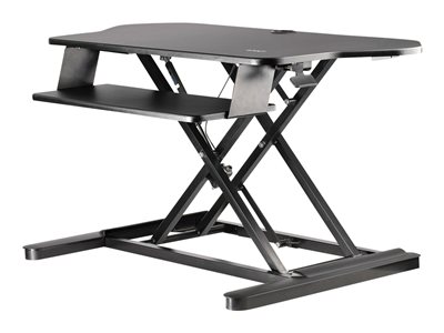 CORNER SIT STAND DESK CONVERTER KEYBOARD TRAY ADJUSTABLE HEIGHT