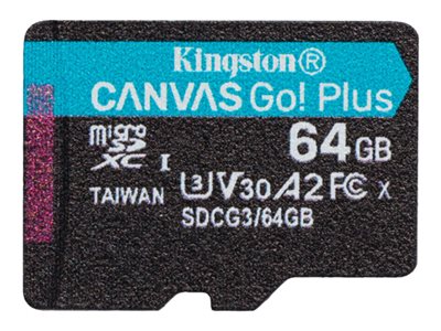 SD MicroSD Card  64GB Kingston SDXC Canvas Go Plus o.A retail