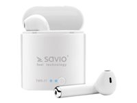 SAVIO TWS-01 Trådløs Ægte trådløse øretelefoner Hvid