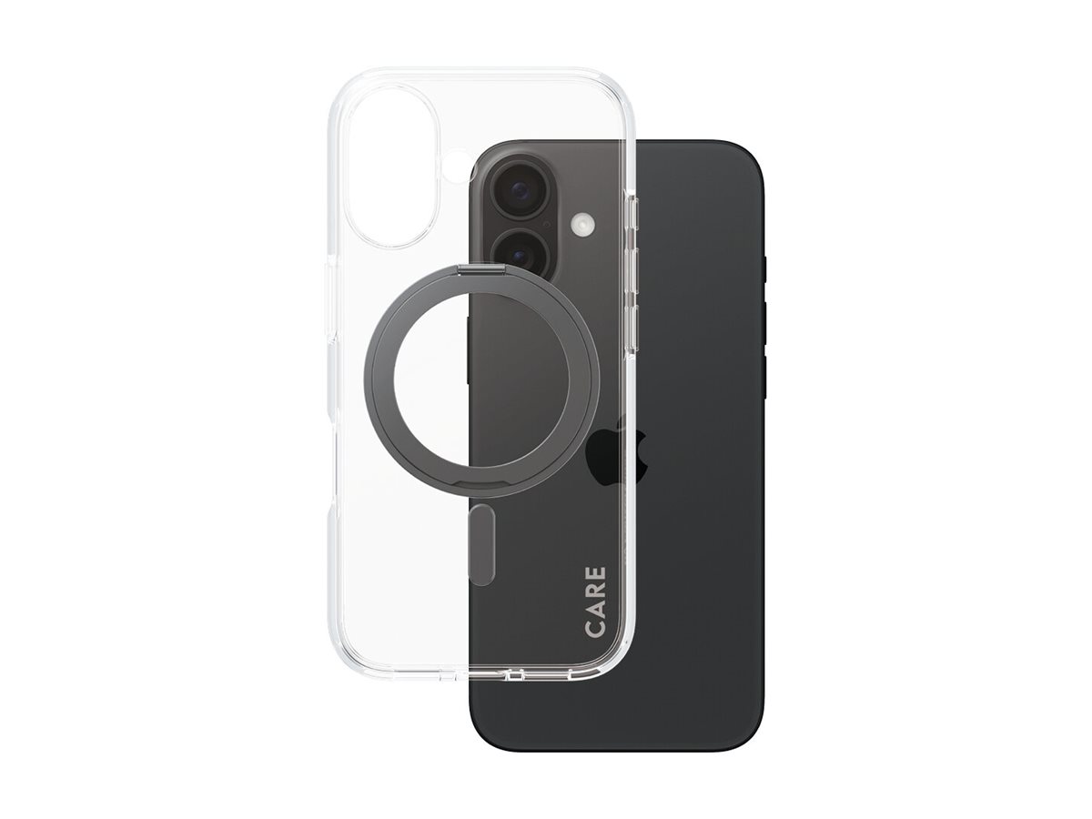 PanzerGlass CARE kryt Apple iPhone 16 MagSafe KickStand čirý/černý – foto 3