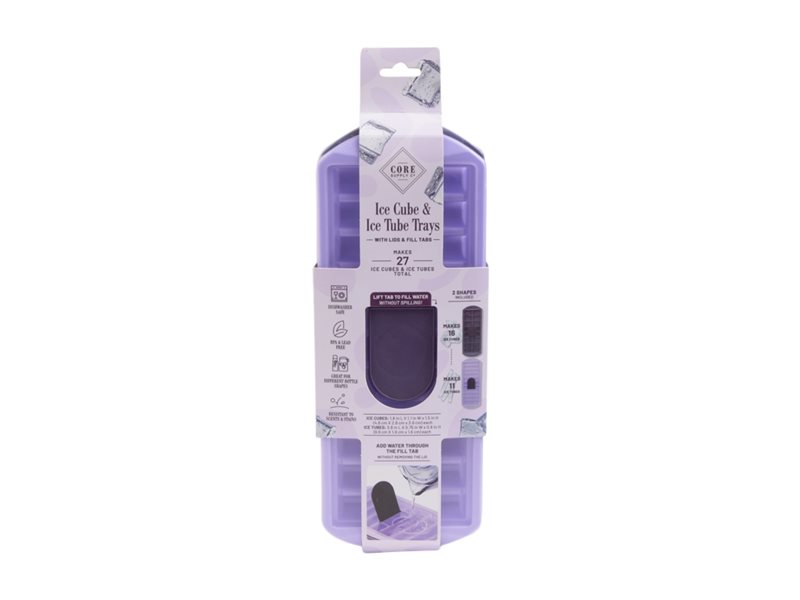 Core Supply Ice Mold Set - Purple - 2 piece