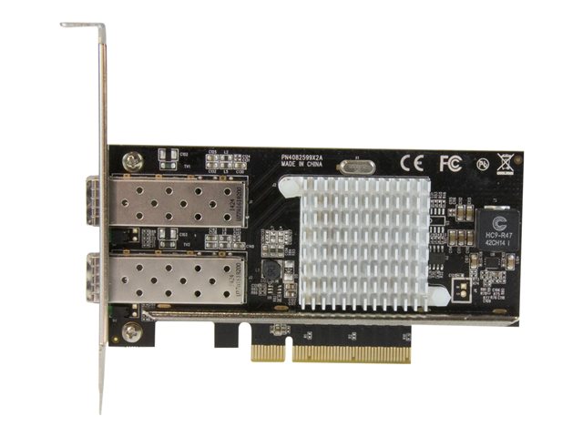 Image of StarTech.com 10G Network Card - 2x 10G Open SFP+ Multimode LC Fiber Connector - Intel 82599 Chip - Gigabit Ethernet Card (PEX20000SFPI) - network adapter - PCIe 2.0 x8