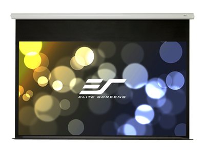 Elite Screens SPM91H-E12 Projection screen surface with motor and bottom panel rear 