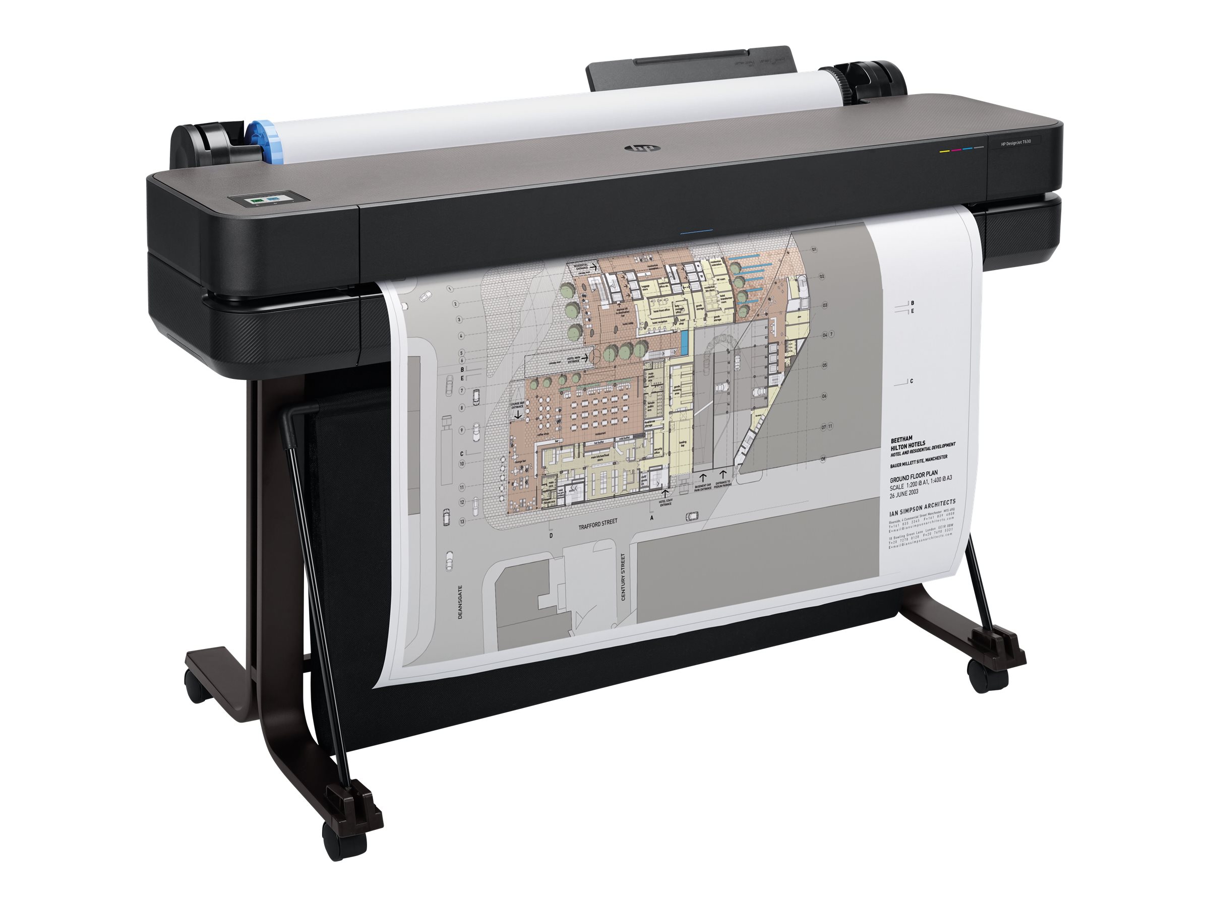 HP DesignJet T630 - 914 mm (36") Gro?formatdrucker - Farbe - Tintenstrahl - A0, ANSI D, Rolle (91,4 cm x 45,7 m) - 2400 x 1200 dpi