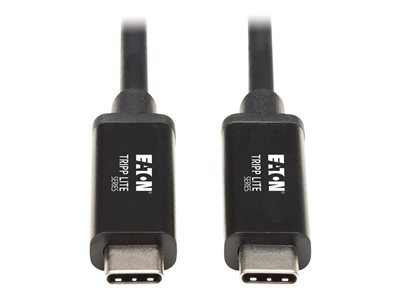 Eaton Tripp Lite Series Thunderbolt 3 Cable 40 Gbps Active 5A 100W PD 4K USB C M/M 1M Black