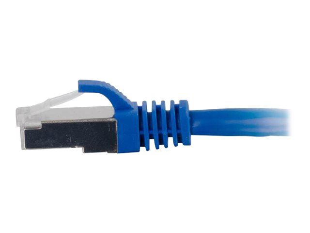 C2G Cat6a Booted Shielded (STP) Network Patch Cable - patch kabel - 3 m - modrá – foto 3