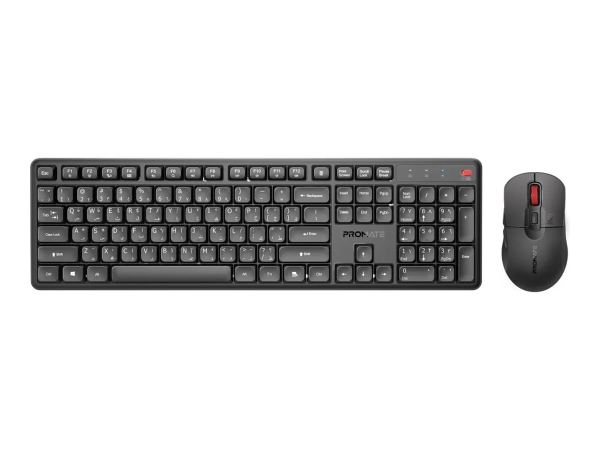 Promate ProCombo-15, keyboard and mouse set, with silent keys and 5000 DPI mouse Input Device