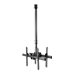 StarTech.com Dual TV Ceiling Mount, Back-to-Back Heavy Duty Hanging Dual Screen Mount with Adjustable Telescopic 3.5
