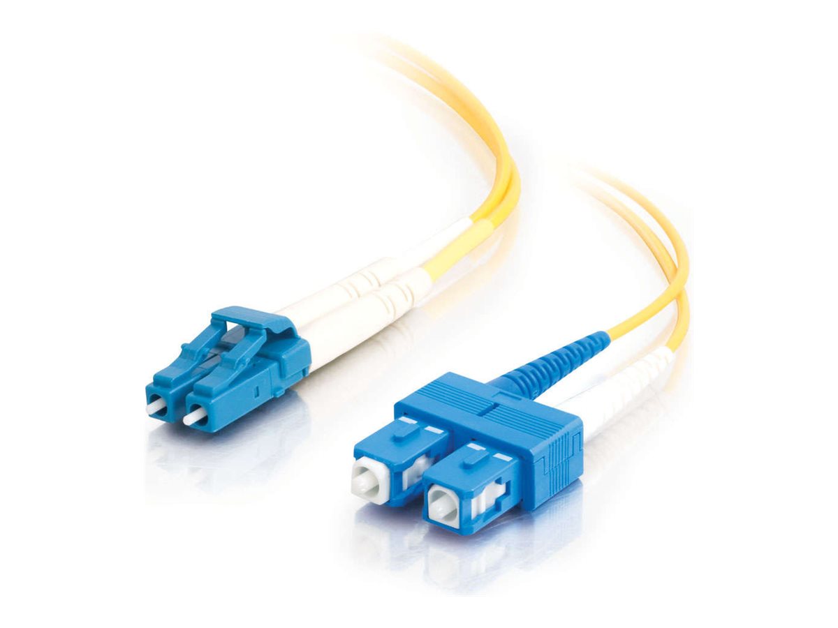 C2G 5m LC-SC 9/125 Duplex Single Mode OS2 Fiber Cable