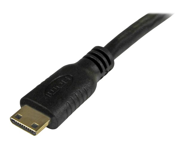 StarTech.com 6 ft / 2m High Speed HDMI Cable with Ethernet- HDMI to HDMI Mini- M/M (HDMIACMM6) - HDMI cable - single link - HDMI male to mini HDMI male - 1.8 m - black - for P/N: HDMIPNLFM3