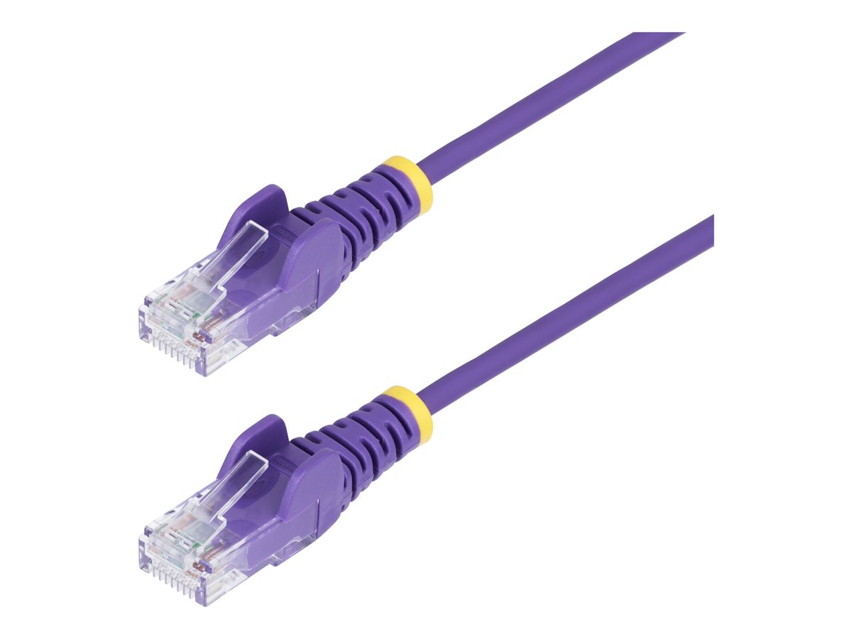 25cm Purple Slim CAT6 Ethernet Cable
