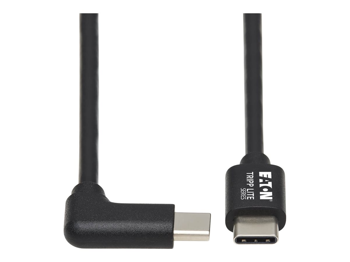 Eaton Tripp Lite Series USB C Charging Cable USB 2.0 M/M 60W PD Charging Right-Angle 1M