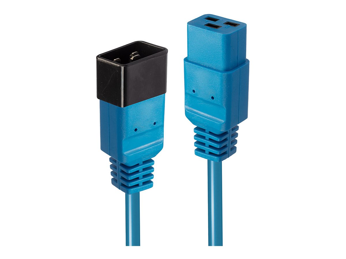 LINDY 2m IEC C19 to C20 Cable blue