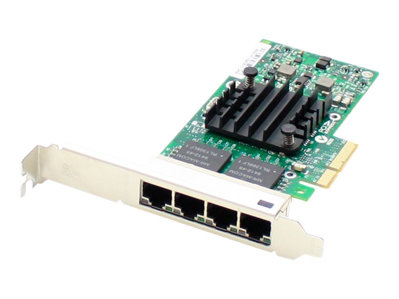 AddOn Intel I350T4 Comparable Quad RJ-45 Port PCIe NIC - network adapter - PCIe x4 - 1000Base-T x 4