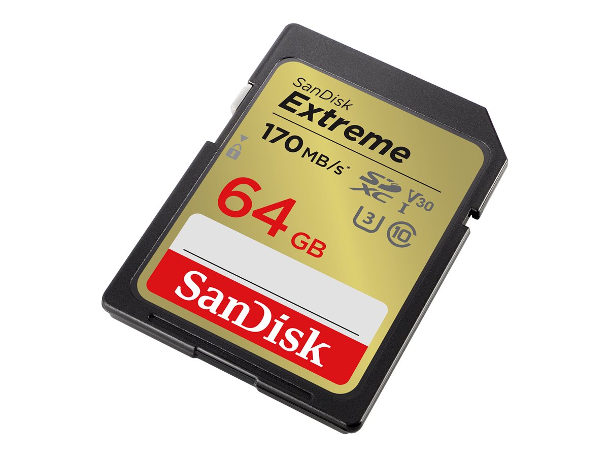 SanDisk Extreme - paměťová karta flash - 64 GB - SDXC UHS-I