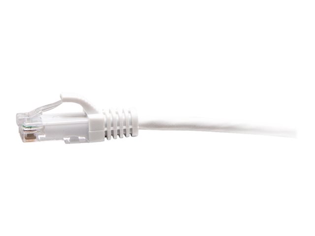 C2G 1ft (0.3m) Cat6a Snagless Unshielded (UTP) Slim Ethernet Network Patch Cable - White - patch kabel - 30 cm - bílá – foto 3