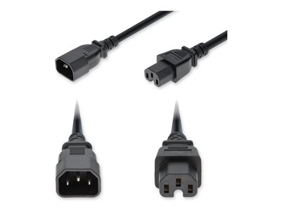 AddOn - Power cable - IEC 60320 C14 to IEC 60320 C15