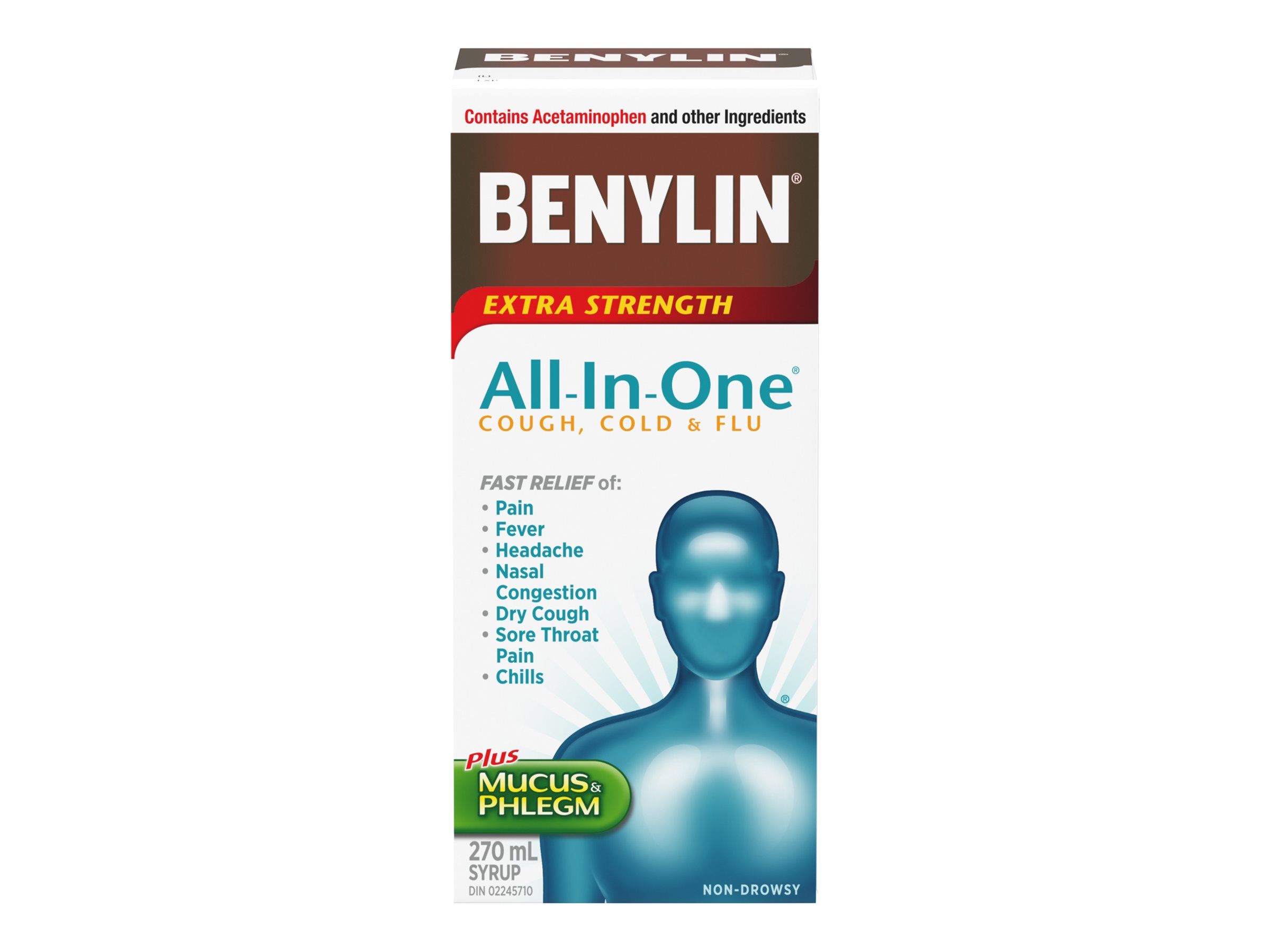 Benylin Extra Strength All-In-One Cough, Cold & Flu - 270ml