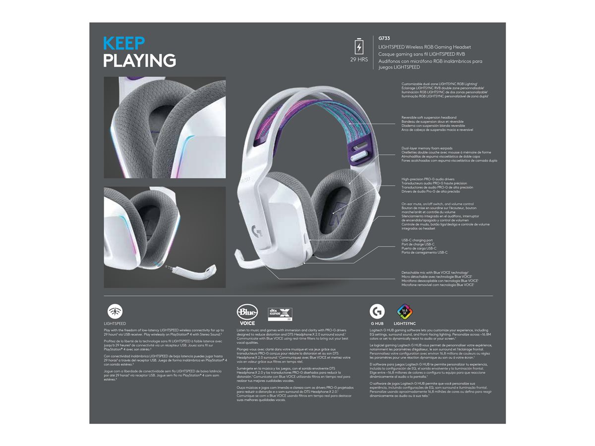 LOGI G733 Wireless LightSpeed RGB