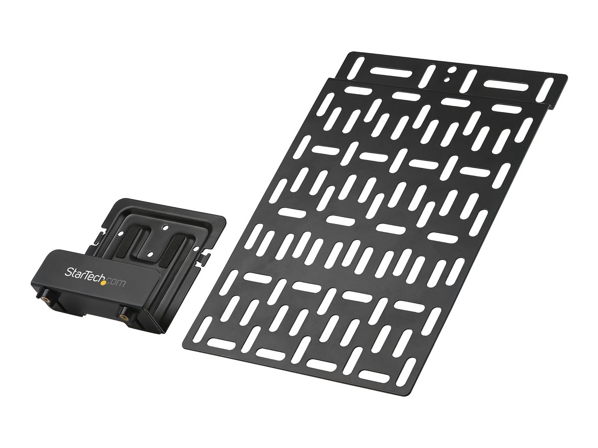 Startech Universal TV Accessory Mount, Adjustable TV & Wall Mount Bracket, Media Players/Router/Modem/AV Switches & Extenders/Apple TV, Hidden Cable Box Mount Behind TV, 11lb (5kg)