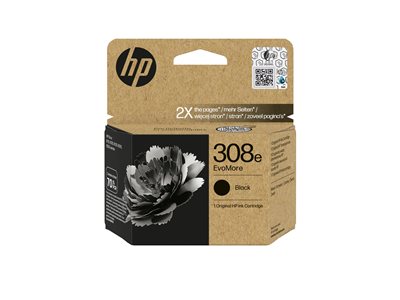 HP 308e EvoMore Black Original Ink Cart