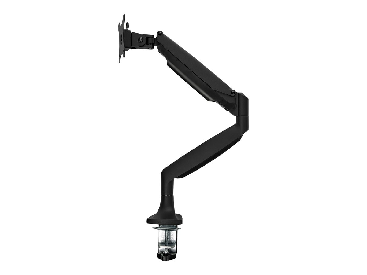 StarTech.com Desk Mount Monitor Arm, Heavy Duty Ergonomic VESA Monitor Arm, Single Display up to 9kg, Full Motion, Height Adjustable, Articulating, Aluminum, C-Clamp/Grommet, Black - Small Footprint Design (ARMPIVOTHDB) montážní sada - nastavitelné rameno - pro Displej LCD - černá – foto 6