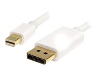 StarTech.com 3m 10 ft White Mini DisplayPort to DisplayPort 1.2 Adapter Cable M/M - DisplayPort 4k with HBR2 support - Mini D