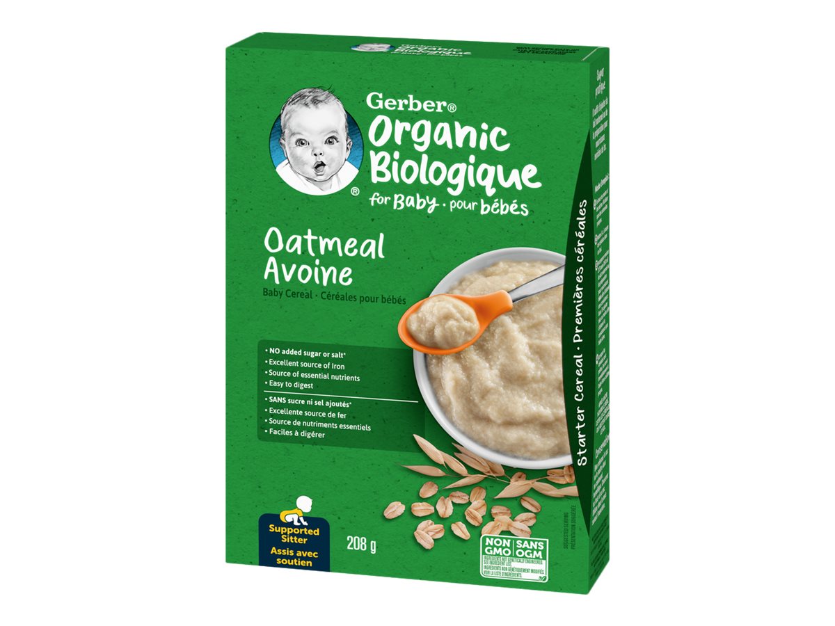 Gerber Organic Baby Cereal - Oatmeal - 208g